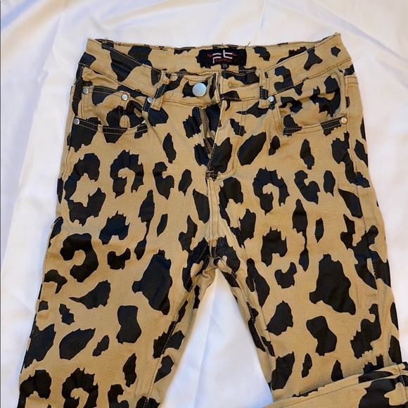 Fallon Taylor leopard flares, size 29 , jeans, - Picture 2 of 5